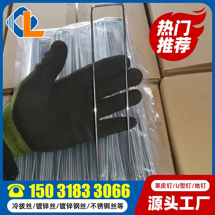 U型錨釘 草坪釘廠家 地釘規(guī)格型號 草坪釘圖片