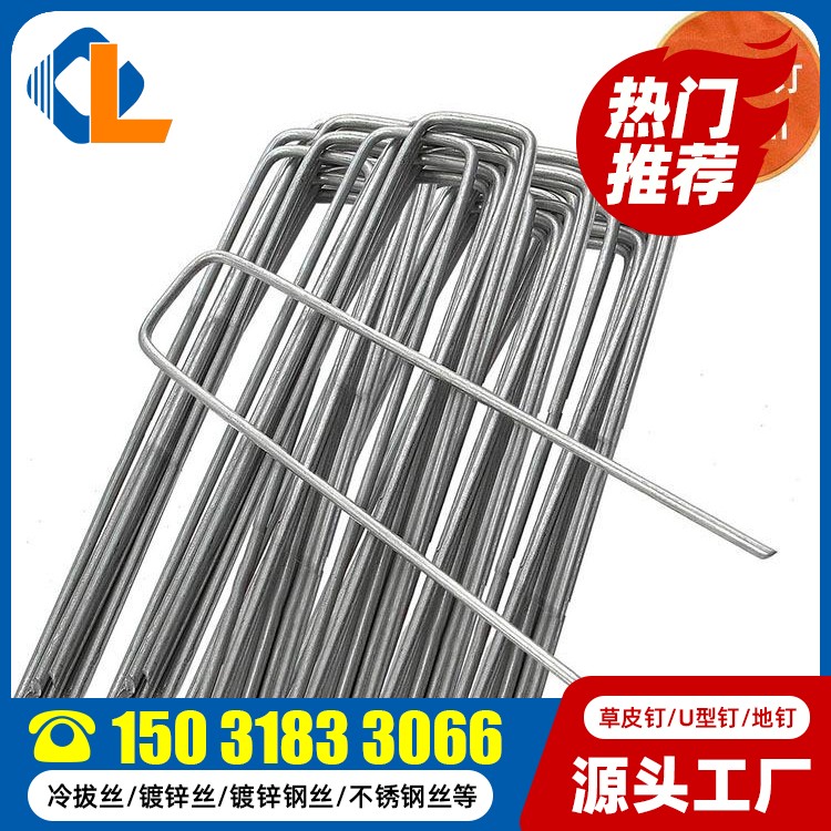 20cm長草皮釘 草坪釘型號 U型釘生產(chǎn)廠家 U型碼釘規(guī)格尺寸